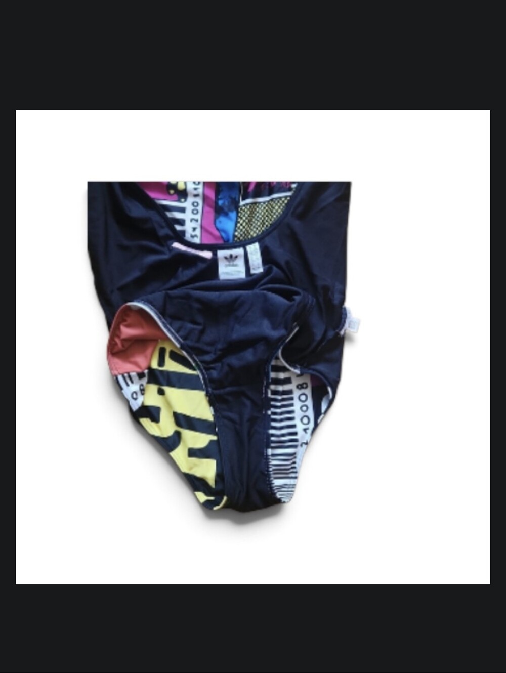 Adidas barcode one piece swim/bodysuit - Picture 3 of 6